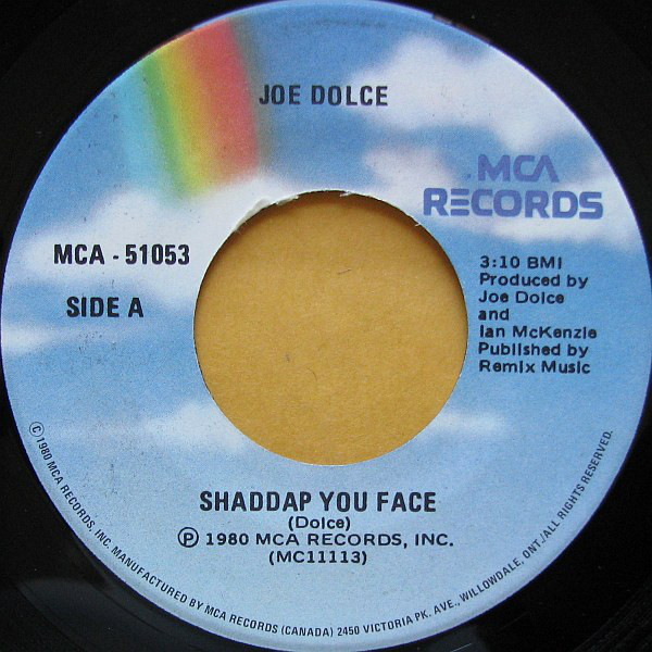 Joe Dolce - Shaddap You Face (7", Single)