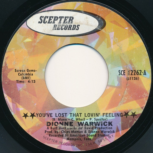 Dionne Warwick - You've Lost That Lovin' Feeling / Window Wishing (7", Single)