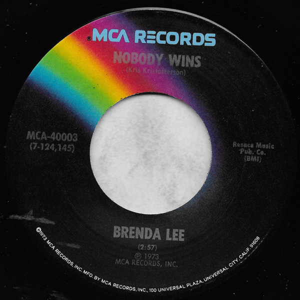 Brenda Lee - Nobody Wins (7", Single, Pin)