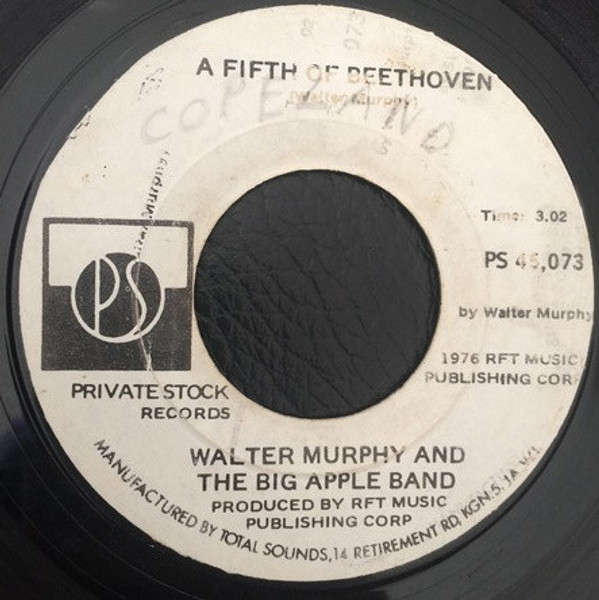 Walter Murphy & The Big Apple Band - A Fifth Of Beethoven / California Strut (7")
