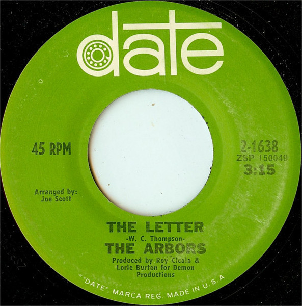 The Arbors - The Letter (7", Single, San)