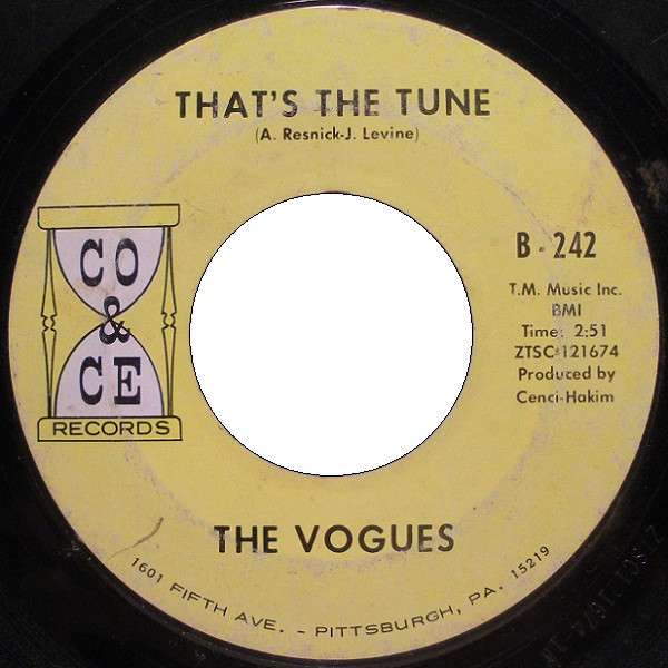 The Vogues - That's The Tune (7", Single)