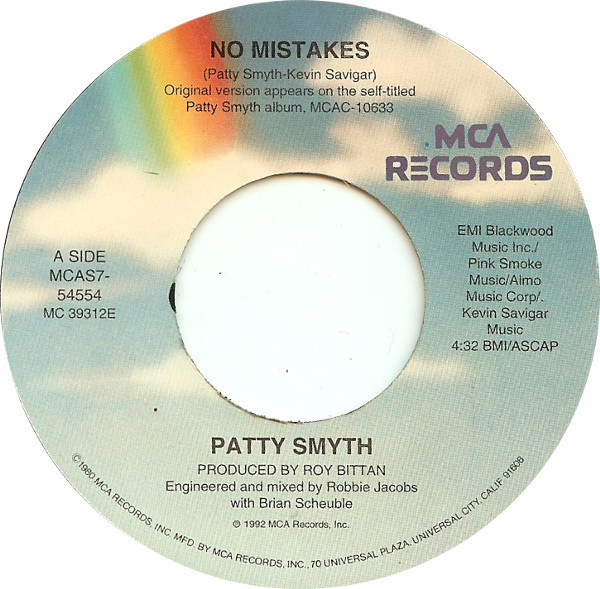 Patty Smyth - No Mistakes (7", Single)