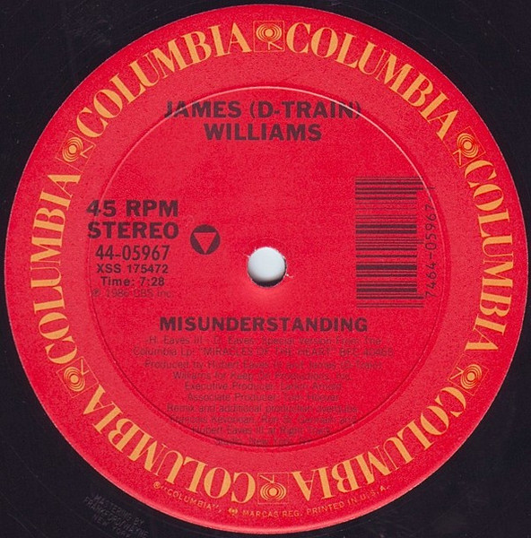 James "D-Train" Williams - Misunderstanding - Columbia - 44-05967 - 12" 1043035688
