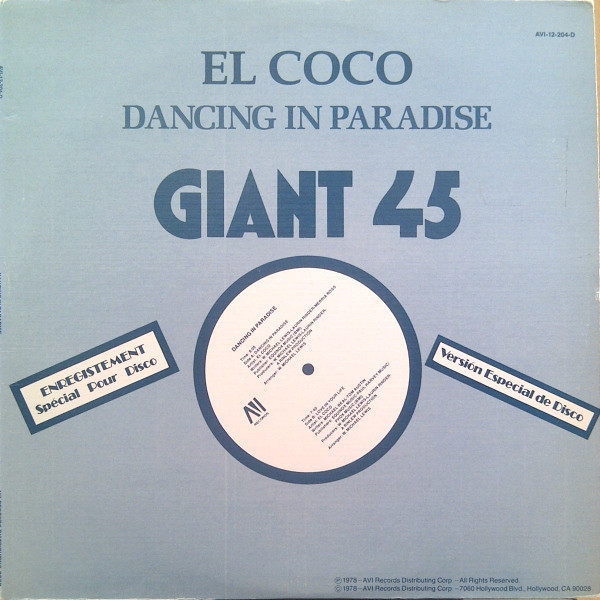 El Coco - Dancing In Paradise (12")