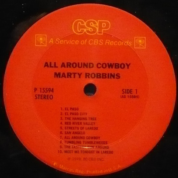 Marty Robbins - No. 1 Cowboy - CSP - P 15594 - LP, Comp 1046123892