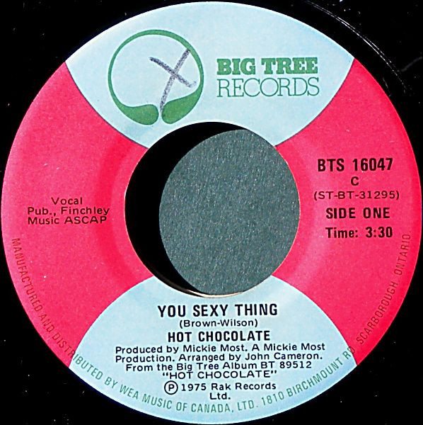 Hot Chocolate - You Sexy Thing (7", Single)