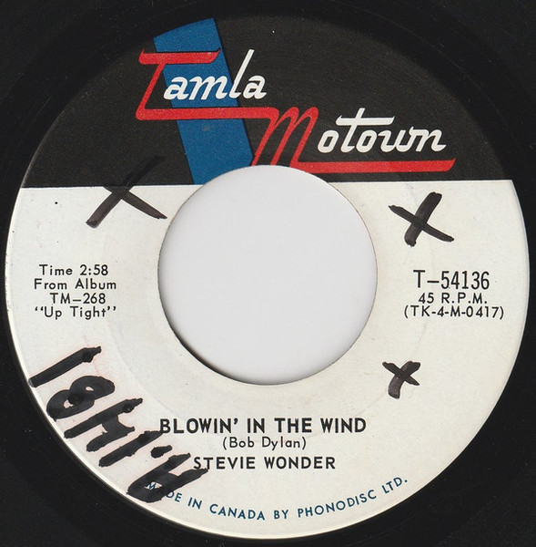 Stevie Wonder - Blowin' In The Wind  (7", Single)