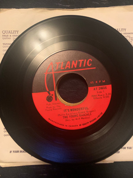 The Young Rascals - It's Wonderful / Of Course (7", Single)