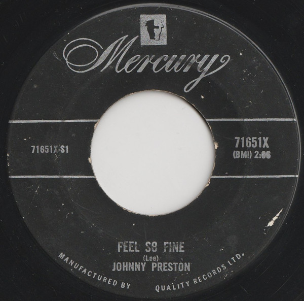 Johnny Preston - Feel So Fine - Mercury - 71651X - 7", Single 1049430714
