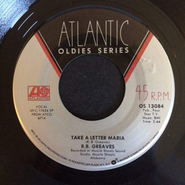 R.B. Greaves - Take A Letter Maria (7", Single, RE)