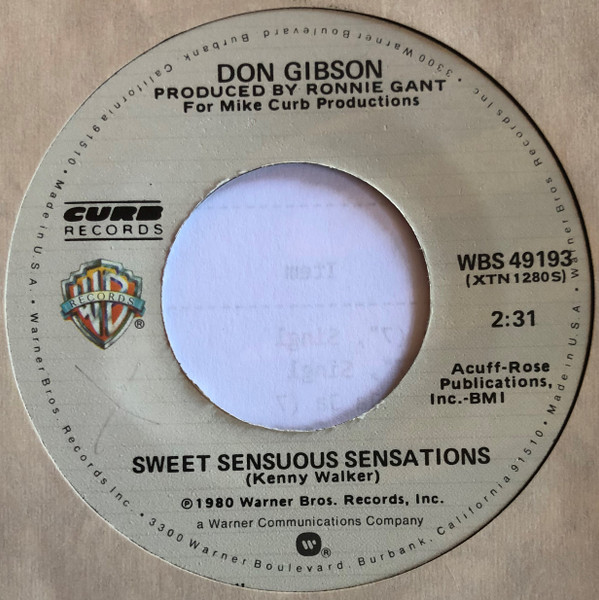 Don Gibson - Sweet Sensuous Sensations (7", Single)