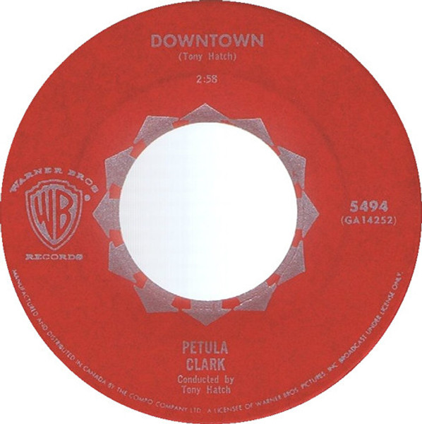 Petula Clark - Downtown (7", Single)