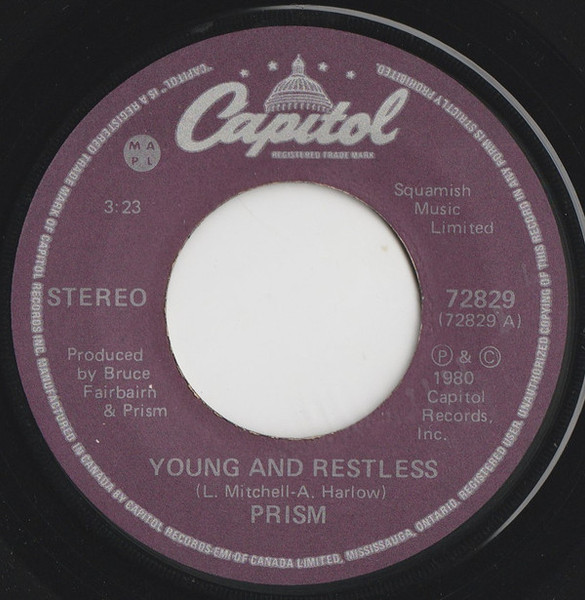 Prism (7) - Young And Restless (7", Single)