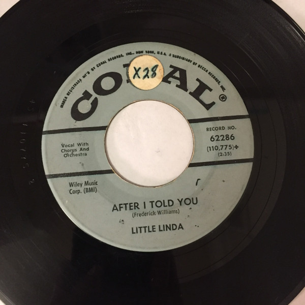 Little Linda - You Know / After I Told You (7", Single)