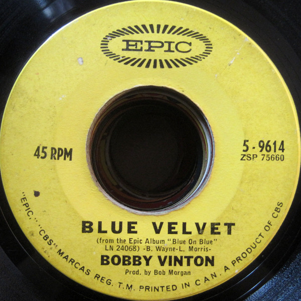 Bobby Vinton - Blue Velvet  - Epic - 2817603 - 7", Single 1052328395