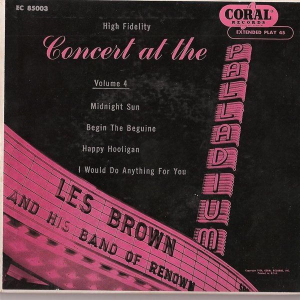 Les Brown And His Band Of Renown - Concert At The Palladium Vol. 4 (7", EP)