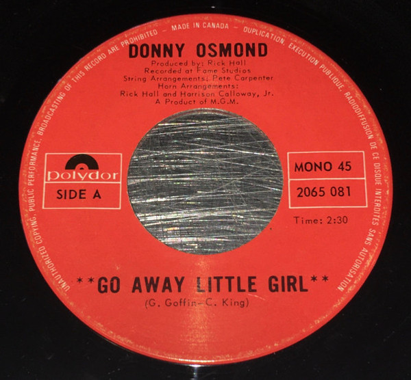 Donny Osmond - Go Away Little Girl (7", Mono) Donny Osmond - Go Away Little Girl (7", Mono)