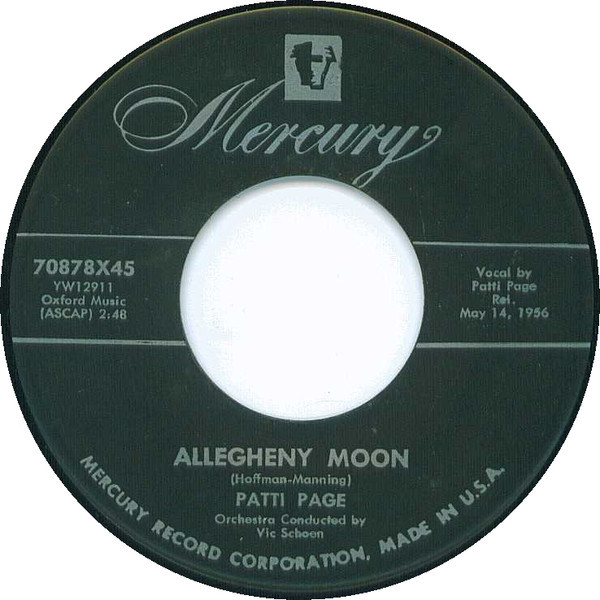 Patti Page - Allegheny Moon / The Strangest Romance (7", Single, Ind)