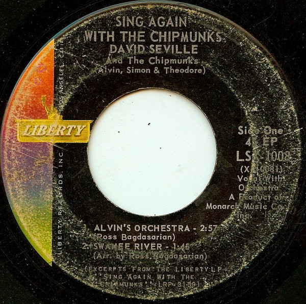 David Seville And The Chipmunks - Sing Again With The Chipmunks (7", EP)