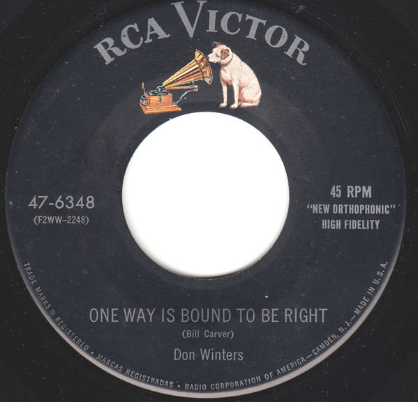 Don Winters - One Way Is Bound To Be Right (7")