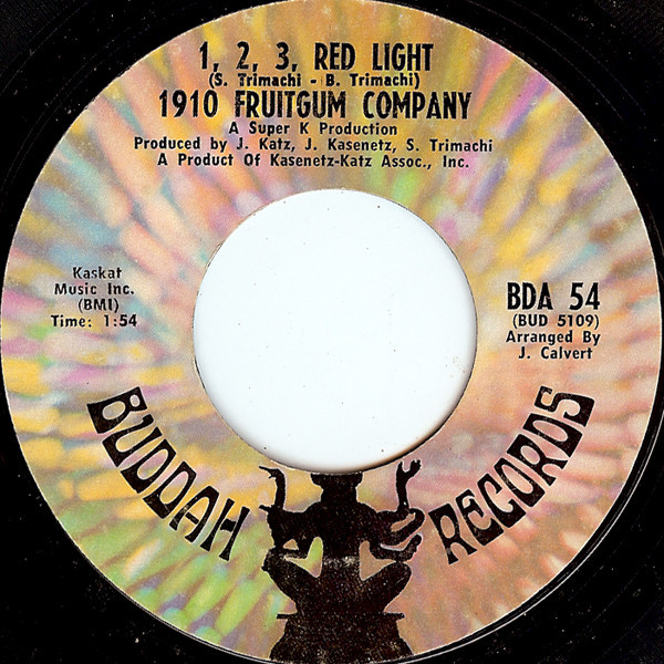 1910 Fruitgum Company - 1, 2, 3, Red Light (7", Single, Pit)