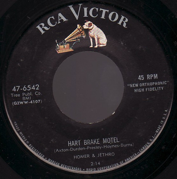 Homer & Jethro* - Hart Brake Motel / Two Tone Shoes (7", Single)