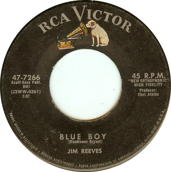 Jim Reeves - Blue Boy - RCA Victor - 47-7266 - 7", Roc 1054663464
