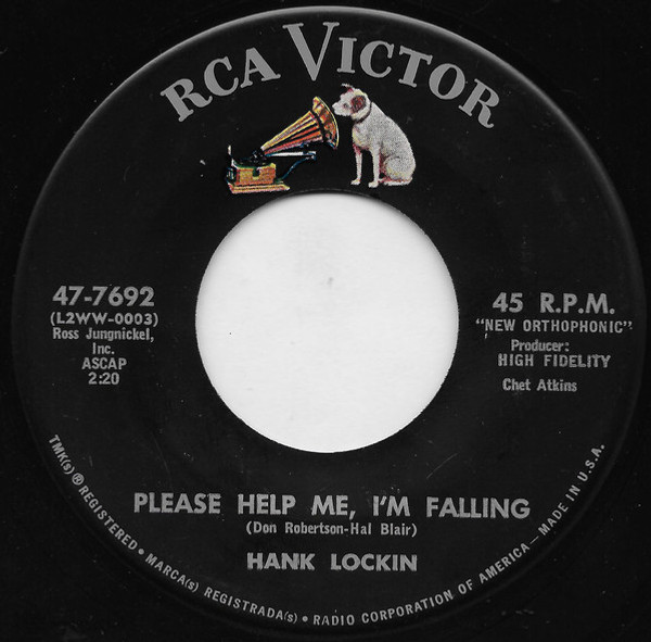 Hank Locklin - Please Help Me, I'm Falling (7", Single, Hol)