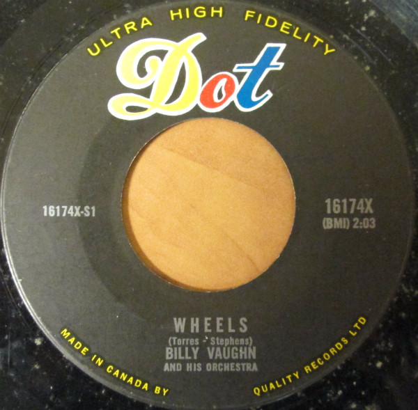 Billy Vaughn And His Orchestra - Wheels (7", Single)