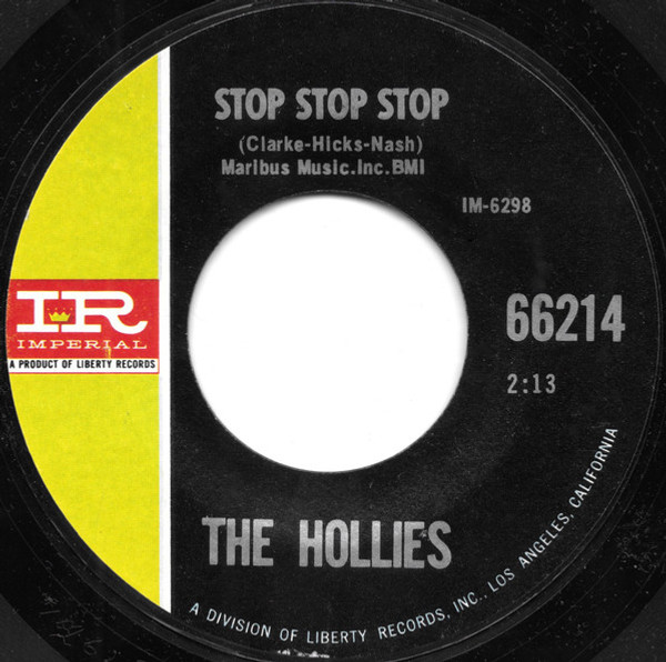 The Hollies - Stop Stop Stop / It's You (7", Single, Styrene, She)