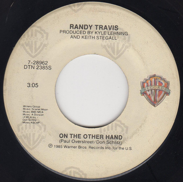 Randy Travis - On The Other Hand (7")