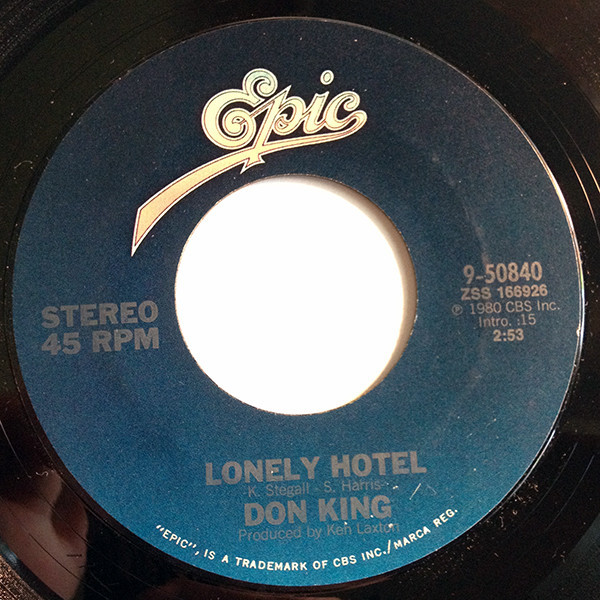 Don King (6) - Lonely Hotel (7", Ter)