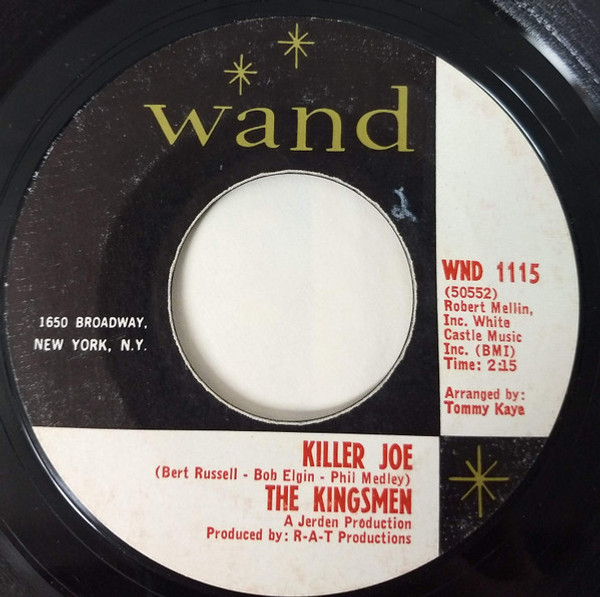 The Kingsmen - Killer Joe  (7", Single, Styrene, Ter)