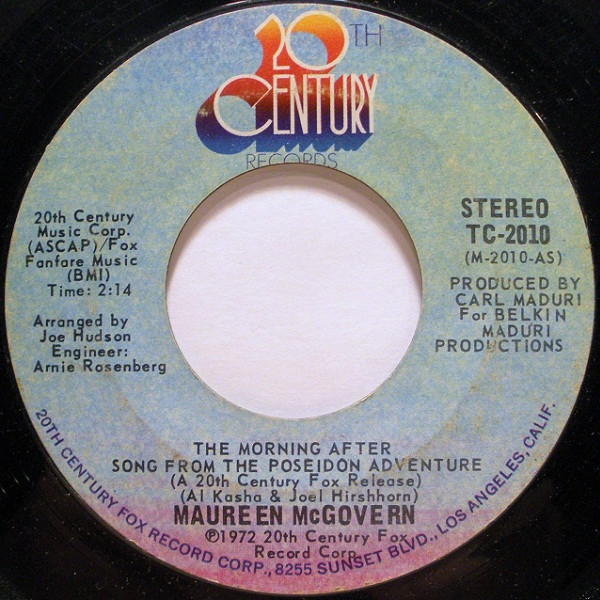 Maureen McGovern - The Morning After - 20th Century Records - TC-2010 - 7", Single, Styrene, Ter 1058021585