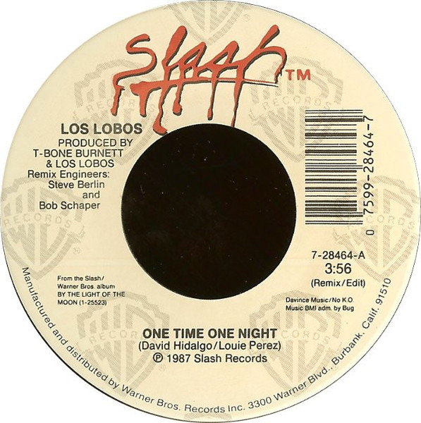 Los Lobos - One Time One Night / All I Wanted To Do Was Dance (7")