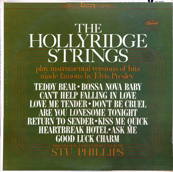 The Hollyridge Strings - Play Hit Songs Made Famous By Elvis Presley (LP, Album)