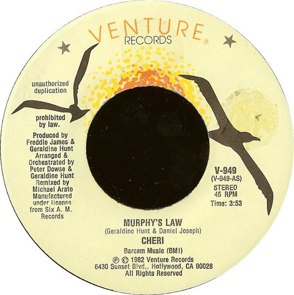 Cheri - Murphy's Law (7")