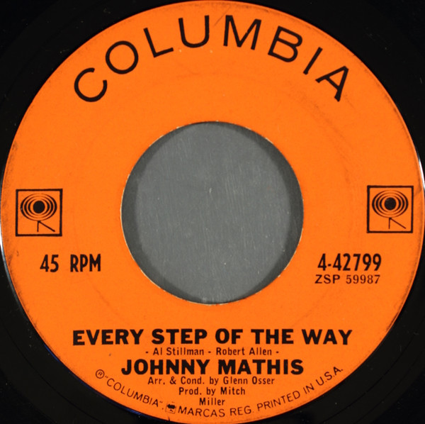 Johnny Mathis - Every Step Of The Way (7", Single)