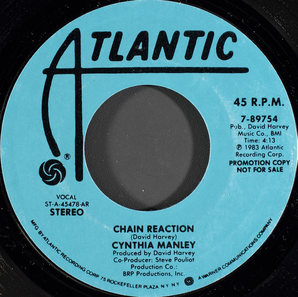 Cynthia Manley - Chain Reaction (7", Promo)