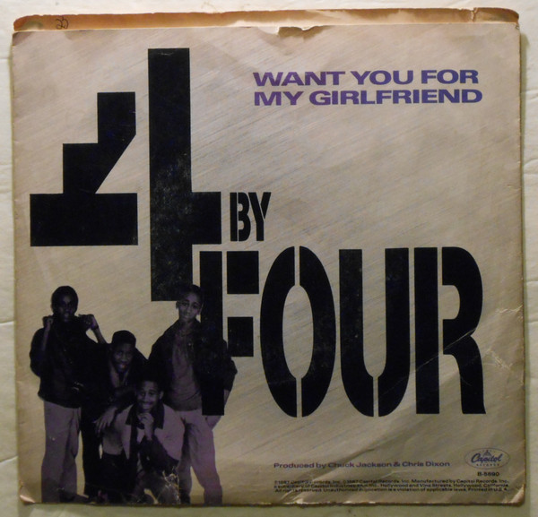 4 By Four - Want You For My Girlfriend (7", Single, All)