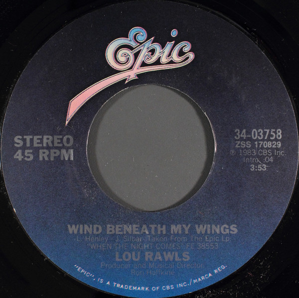 Lou Rawls - Wind Beneath My Wings (7", Single)