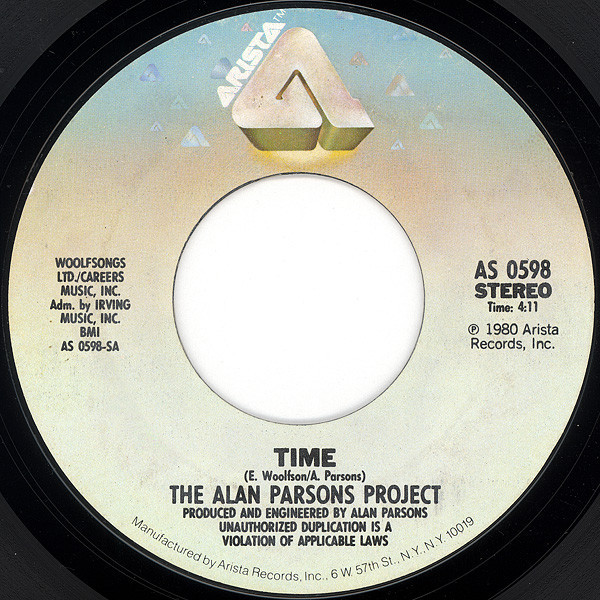 The Alan Parsons Project - Time - Arista - AS 0598 - 7", Single, Pit 1066373862