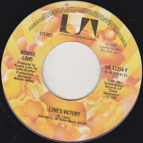 Ronnie Laws - Love's Victory / As One (7")