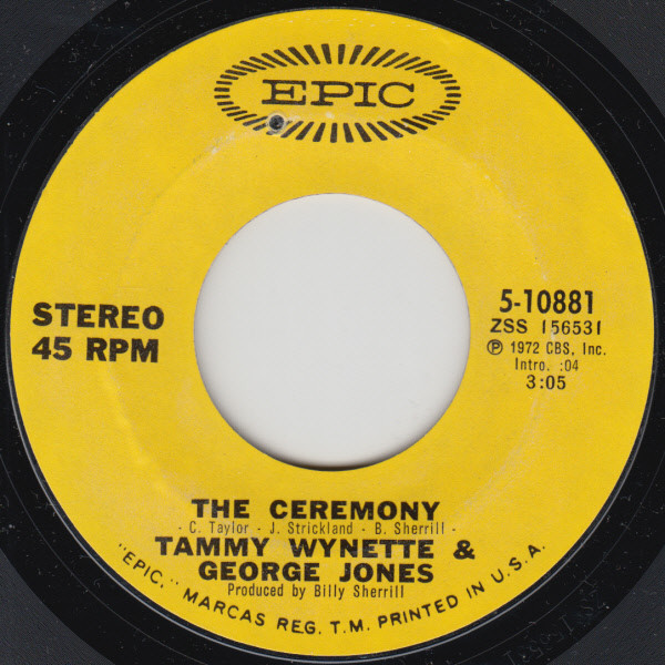 Tammy Wynette & George Jones* - The Ceremony / The Great Divide (7")