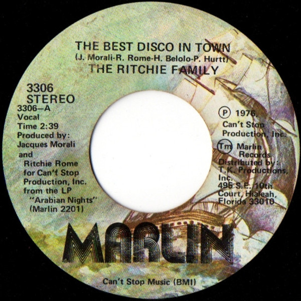 The Ritchie Family - The Best Disco In Town (7", Single)