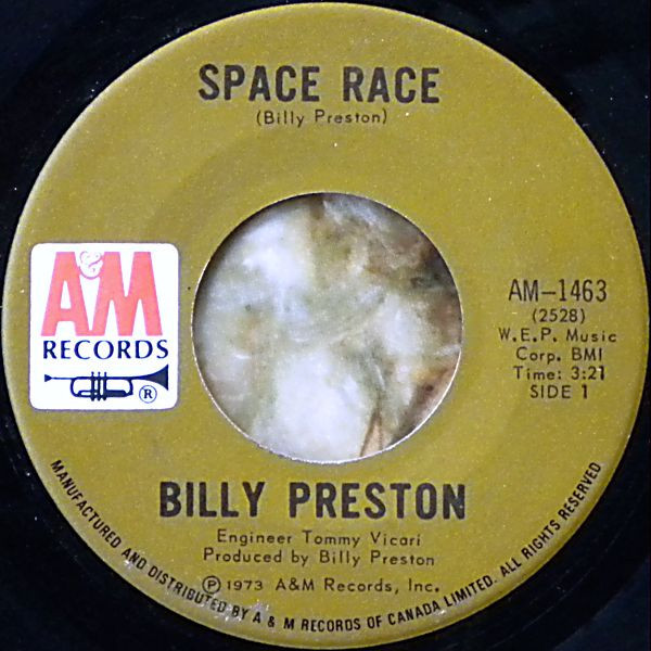 Billy Preston - Space Race  (7", Single)