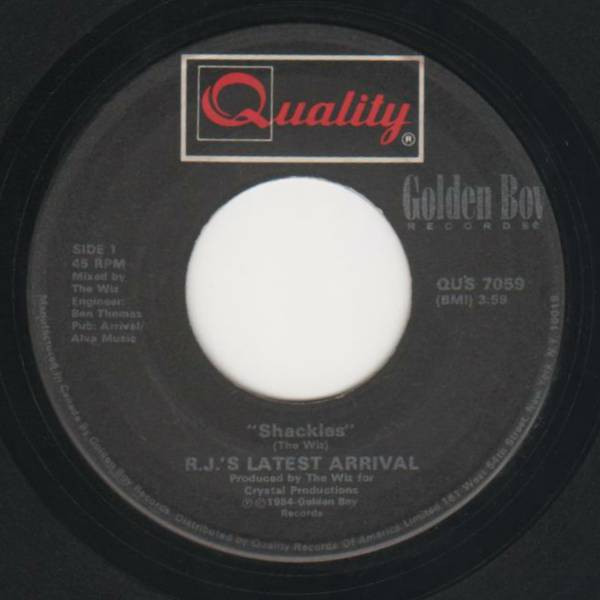 R.J.'s Latest Arrival - Shackles - Quality, Golden Boy Records - QUS 7059 - 7" 1072193266