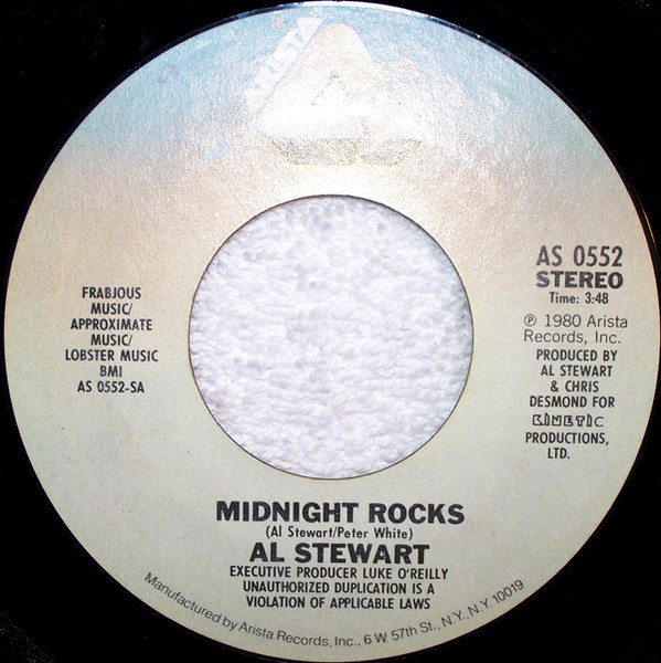 Al Stewart - Midnight Rocks (7")