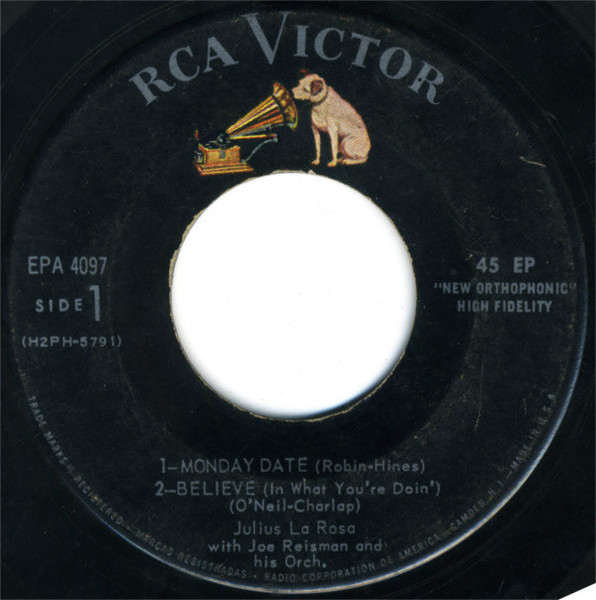 Julius La Rosa - Our Monday Date (7", EP)